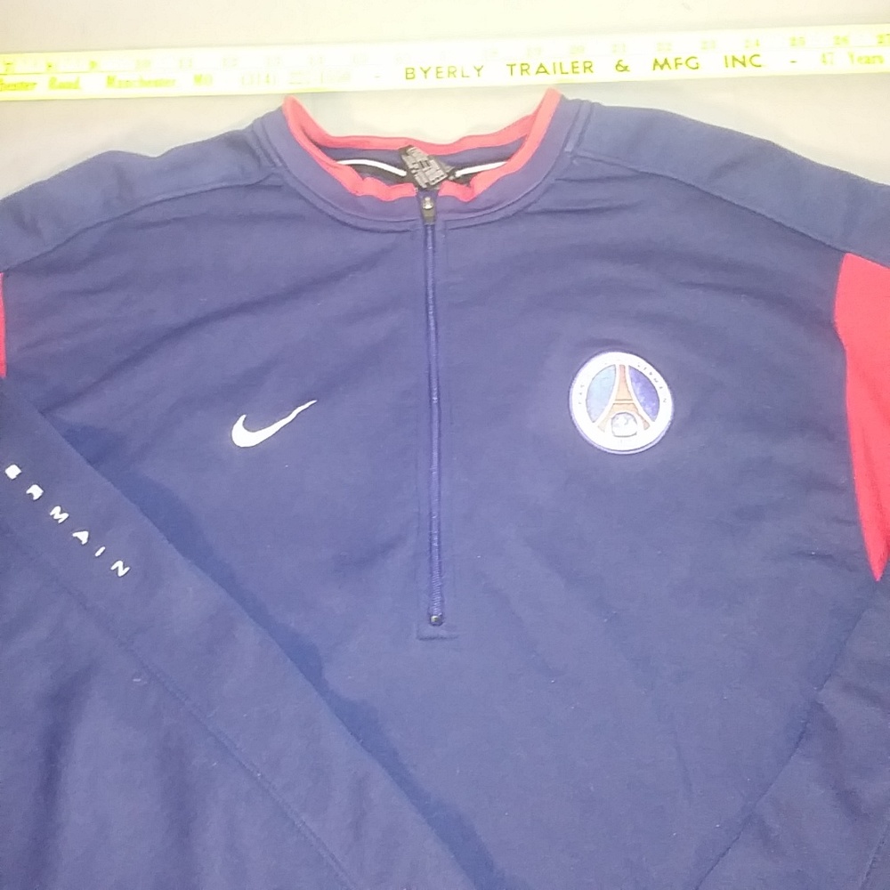 NIKE PULL OVER POLO 1970 PARIS SAINT GERMAIN #1 - Picture 3 of 6